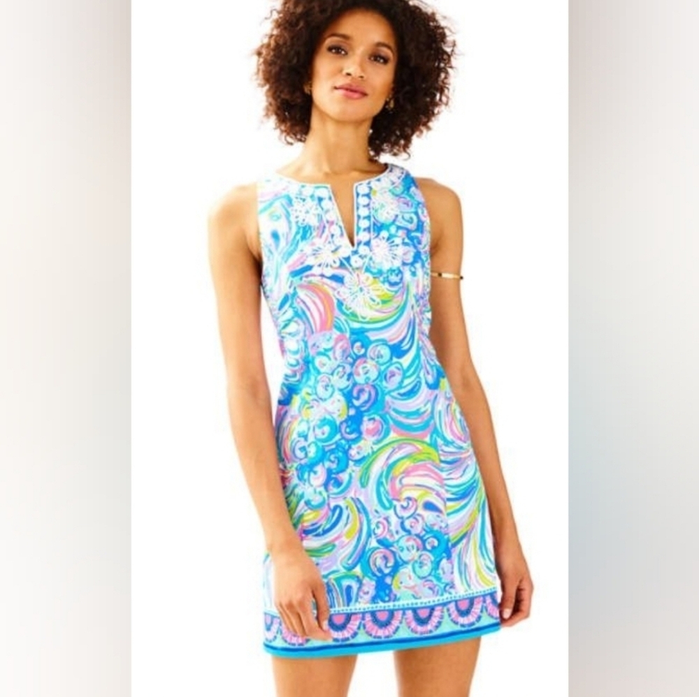 Lilly Pulitzer Gabby Shift Dress Size 4 - Picture 11 of 11